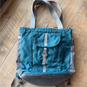 Mountain Hardwear Teal and Gray Backpack Tote